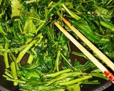 空芯菜の炒め作り方2写真