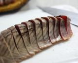 焼酎に泡盛に合う！初ガツオの炙り岩塩風味作り方6写真