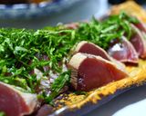 焼酎に泡盛に合う！初ガツオの炙り岩塩風味作り方8写真