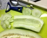 白瓜のてっぱい(白味噌の酢の物)作り方1写真