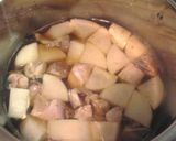 だいこん＆鶏肉の煮物作り方2写真