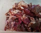 漬けビーフとオニオンの蒸し炒め丼作り方2写真