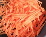 昆布茶と白だしで人参のきんぴら作り方2写真
