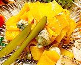 コリンキーとブルーチーズのゴマ和え作り方4写真