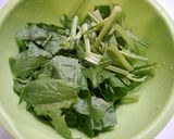 簡単！牛バラキムチほうれん草作り方3写真
