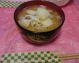 豚肉と大根の味噌汁作り方5写真