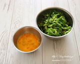 ピーマンと挽き肉炒め・オムレツ風。作り方1写真