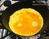 ピーマンと挽き肉炒め・オムレツ風。作り方4写真
