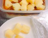残っ牛丼にレンチンじゃがいも！肉じゃが作り方6写真