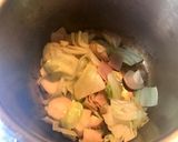 ベーコンとキャベツのもち麦スープ作り方3写真