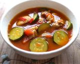mレンジで!鶏とズッキーニのスープカレー作り方6写真