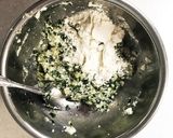 離乳食☆ほうれん草・お豆腐・バナナおやき作り方4写真