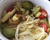 キュウリと茗荷のさっぱり夏カレー＆素麺作り方6写真