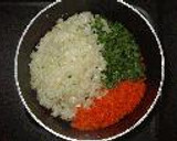 野菜いっぱい！牛挽きのしっとりそぼろ作り方1写真