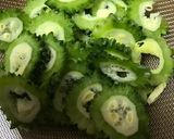 塩昆布とゴーヤの丸揚げ焼き作り方1写真