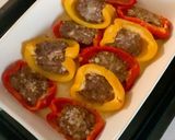 パプリカの肉詰めボート焼き作り方8写真