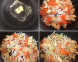 旨味たっぷり♡鮭と根菜と茸のお味噌汁作り方2写真