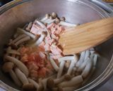 超簡単！鮭とほうれん草のクリームパスタ♪作り方8写真