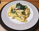 超簡単！鮭とほうれん草のクリームパスタ♪作り方15写真