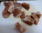 鶏肉とこんにゃく、しいたけの煮物作り方2写真