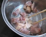 鶏肉とこんにゃく、しいたけの煮物作り方4写真
