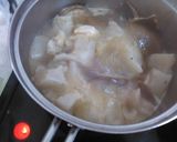 鶏肉とこんにゃく、しいたけの煮物作り方5写真