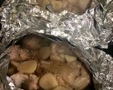 簡単鶏肉とニンニクのホイル焼き作り方5写真