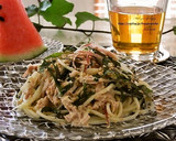 みょうがとツナの柚子胡椒マヨ☆冷製パスタ作り方5写真