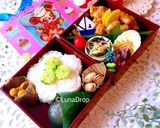 中学生 女子弁当 唐揚げ 梅型作り方7写真