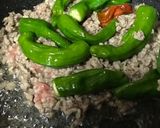獅子唐とミンチ肉の辛味噌炒め作り方3写真