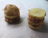 クックパーとレンジで。重ね味噌肉じゃが作り方2写真