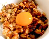 お家ランチ★ナス鶏つけてみそ丼作り方5写真