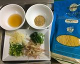 糖質制限!薬味たっぷり和風ミートパスタ作り方1写真