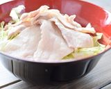 ~豚バラ肉~和風ネギ塩の冷しゃぶ丼作り方5写真