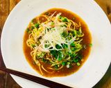 糖質制限!薬味たっぷり和風ミートパスタ作り方5写真