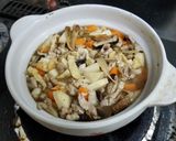 土鍋で鶏五目釜飯作り方6写真