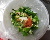 オクラの即席やみつきキムチ風作り方2写真