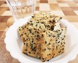 糖質オフ☆胡麻&チーズのおからクラッカー作り方4写真