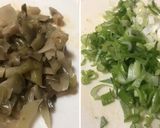 ヘルシー♡ザーサイと葱の冷や奴作り方1写真