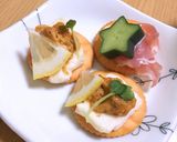 九十九島粒ウニのカナッペ　(よか魚)作り方3写真