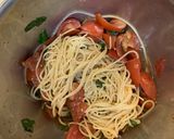 王道☆トマトと生ハムの冷製パスタ作り方7写真