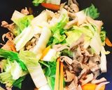 豚こま白菜のふわとろ卵とじ丼♡♡♡作り方9写真