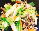豚こま白菜のふわとろ卵とじ丼♡♡♡作り方9写真