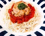 2分でできる！ツナとトマトの豆腐素麺♡作り方5写真