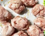 豚こま団子ミニトマト塩ダレ炒め煮作り方1写真