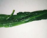 ほうれん草のお浸しのり巻き風作り方1写真