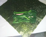 ほうれん草のお浸しのり巻き風作り方5写真