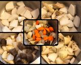 こんにゃくと根菜の炒り煮 *☻*作り方2写真