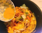 豚こま白菜のふわとろ卵とじ丼♡♡♡作り方11写真