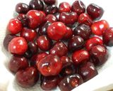 アメリカンチェリーのポッカレモン漬け作り方1写真